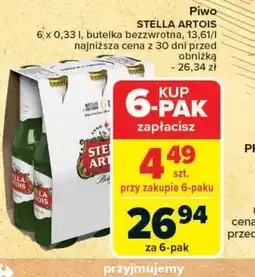 Carrefour Market Piwo Stella Artois oferta