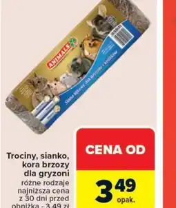 Carrefour Market Trociny, sianko, kora brzozy dla gryzoni oferta