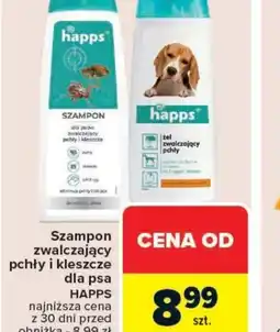 Carrefour Market Szampon zwalczający pchły i kleszcze dla psa Happs oferta