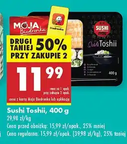 Biedronka Zestaw sushi Toshii Moja Biedronka oferta