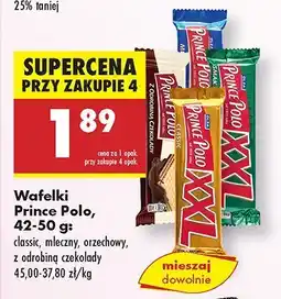 Biedronka Wafelki Prince Polo, różne rodzaje oferta