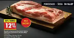 Biedronka Boczek wieprzowy bez kości i skóry pakowany próżniowo Kraina Mięs oferta