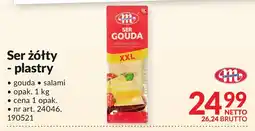 Makro Ser żółty gouda plastry Mlekovita oferta