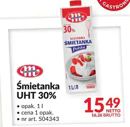 Makro Śmietanka UHT 30% Mlekovita oferta