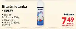 Makro Bita śmietanka spray Bakoma oferta