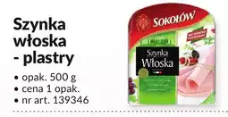 Makro Szynka włoska plastry Sokołów oferta