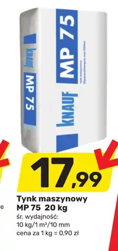 Bricomarche Tynk maszynowy Knauf oferta