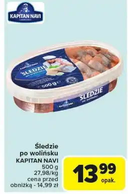 Carrefour Śledzie Kapitan Navi oferta