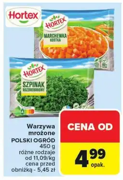 Carrefour Mrożone warzywa Hortex oferta