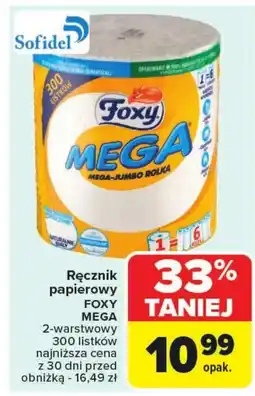 Carrefour Ręcznik papierowy Foxy oferta