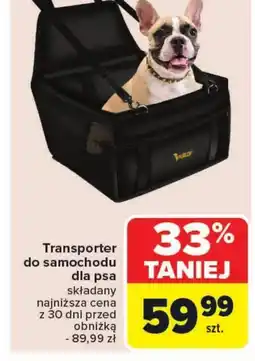 Carrefour Transporter dla psa oferta
