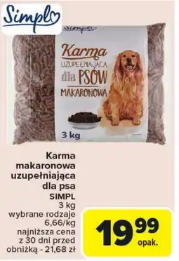Carrefour Karma dla psa Simpl oferta