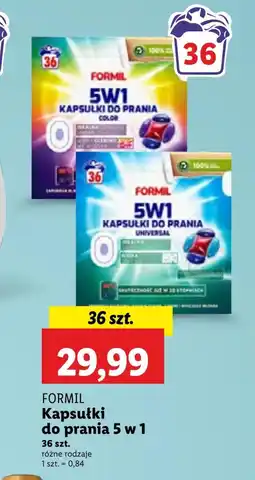 Lidl Kapsułki do prania Formil oferta