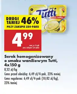 Biedronka Serek homogenizowany Tutti oferta