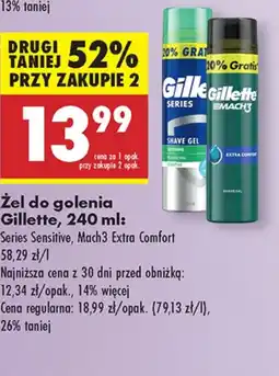 Biedronka Żel do golenia Gillette oferta