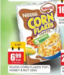 Bingo Płatki corn flakes tofi, honey & nut oferta