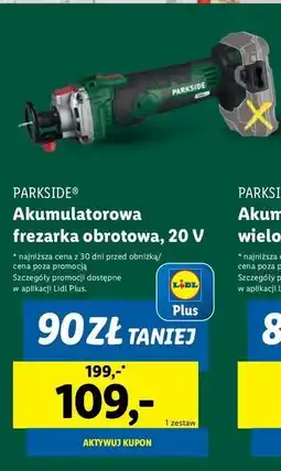 Lidl Frezarka akumulatorowa 20v Parkside oferta