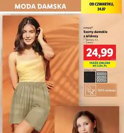 Lidl Szorty damskie rozm. s-l Esmara oferta