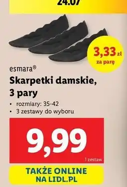 Lidl Skarpetki damskie 35-42 Esmara oferta