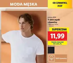 Lidl T-shirt męski m-xxl Esmara oferta