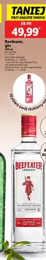 Lidl Gin Beefeater London Pink oferta