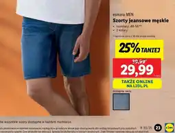 Lidl Szorty jeansowe męskie 48-56 Esmara oferta