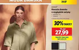 Lidl Koszula damska satyna rozm. s-l Esmara oferta