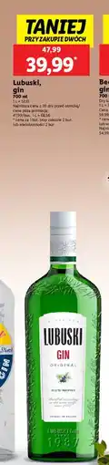 Lidl Gin Lubuski oferta