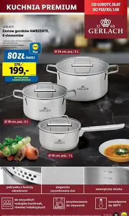 Lidl Komplet garnków ambiente Gerlach oferta