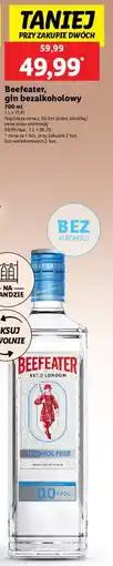 Lidl Gin bezalkoholowy Beefeater oferta