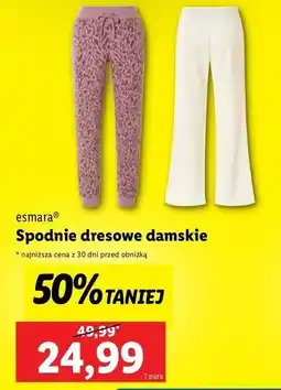 Lidl Spodnie damskie dresowe Esmara oferta