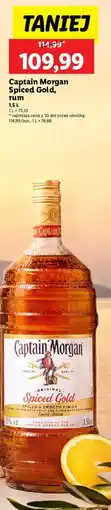Lidl Rum Captain Morgan Spiced Gold oferta