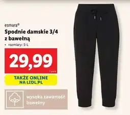 Lidl Spodnie damskie 3/4 Esmara oferta
