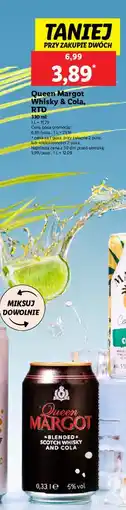 Lidl Whisky z colą Queen Margot oferta
