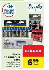 Carrefour Baterie alkaliczne lr14 Simpl oferta