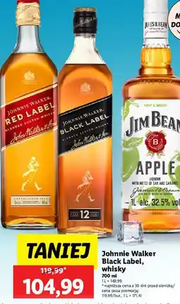 Lidl Whisky Johnnie Walker Black Label oferta
