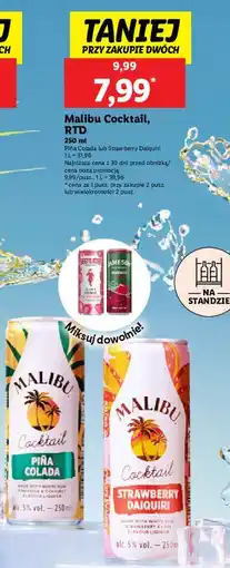 Lidl Drink Malibu Cocktail Strawberry Daiquiri oferta