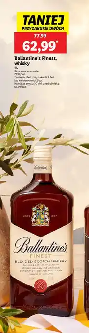 Lidl Whisky Ballantine's Finest oferta