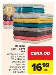 Carrefour Ręcznik gaya 70 x 140 cm Tex oferta
