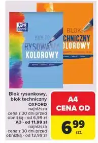Carrefour Blok do rysowania a3 20 k. biały Oxford oferta