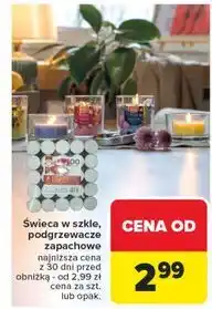 Carrefour Świeca w szkle oferta