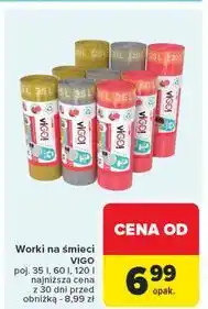 Carrefour Worki na smieci 120 l Vigo! oferta