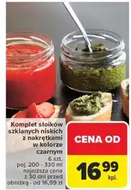 Carrefour Słoiki z nakrętką 330 ml oferta