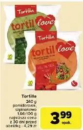 Carrefour Tortilla szpinakowa Tortillove oferta