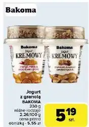 Carrefour Jogurt z bananami kawałkami czekolady i granolą Bakoma Kremowy oferta