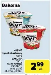 Carrefour Jogurt ananas- kokos Bakoma Skyr oferta