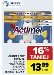 Carrefour Jogurt wieloowocowy Danone Actimel oferta