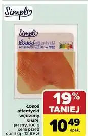 Carrefour Łosoś atlantycki wędzony na zimno Simpl oferta