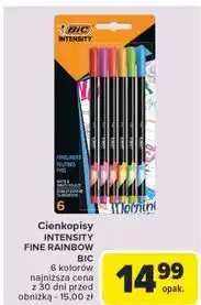 Carrefour Cienkopisy mix kolorów Bic Intensity Fine oferta