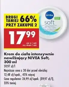 Biedronka Krem do twarzy i ciała intensywnie nawilżający Nivea Soft oferta